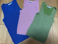 ZARA ザラ　 ラメタンクトップ 3色セット