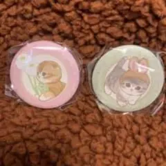 猫イラスト ピンバッジ 2個セット