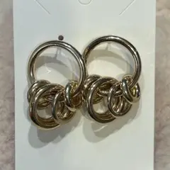 ゴールド　ピアス　メッキ　ゴージャス　フープ