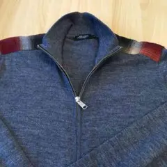 ブラックレーベルクレストブリッジ  フルジップ　カーディガン ダークグレー　L