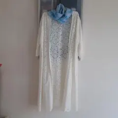 ✨レース　ロングカーディガン✨　 AZUL　 白