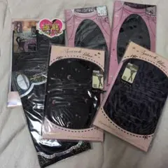 色々　柄　タイツ　6足セット花柄　豹柄　☆柄　♡柄　さくらんぼ柄