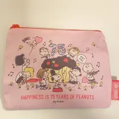 4*i様 スヌーピーSNOOPY 75YEARS スクエアポーチ