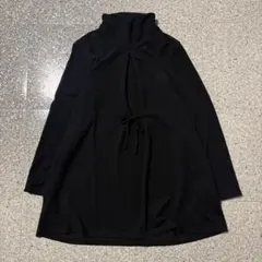 vintage ハイネック ニット 大人カジュアル リボン ナチュラル きれいめ