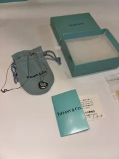【購入日証明書あり】TIFFANYオープンハートネックレス シルバーグラスセット