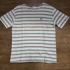 T'B'IS STUDIO ボーダー 柄　半袖 VネックTシャツ　M～Lのサムネイル