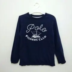 ポロラルフローレン リバーシブル 長袖T 120 ネイビー ボーダー