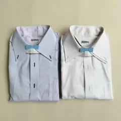 ヤマモトカンサイ　メンズ　長袖　ワイシャツ　2枚セット　XL ストライプ　ドレス