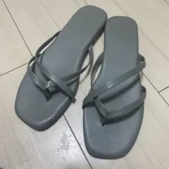 【新品未使用】RANDA サンダル スクエアトゥ ブルー Mサイズ