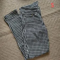 ギンガムチェック　 スキニーパンツ