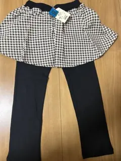 新品　千鳥格子柄スカッツ　120