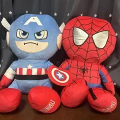 MARVEL スパイダーマン & キャプテン・アメリカ ぬいぐるみ