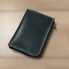 く*う様 超特価·☆エルバマット(グリーン)☆ハンドメイド☆コンパクトウォレト·