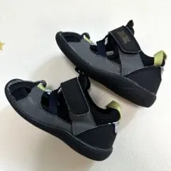 【IFME×BREEZE】ベビーサンダル グレー/ブラック（14.5cm）