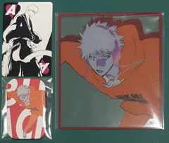 黒崎一護 BLEACH WORLD マット缶バッジ　クリアミニ色紙　トランプ