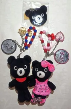 ダブルビー キーホルダー ネームプレート ３点セット