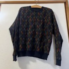 多色ヘリンボーンニットセーター