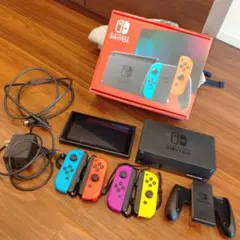 Nintendo Switch 本体　 Joy-Con付き　（紫、オレンジ）中古