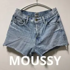 MOUSSY デニムショーパン　デニム　マウジー　スライ