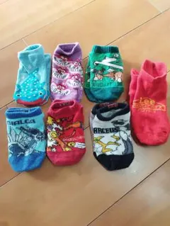 キッズ靴下 7足セット キャラクター柄