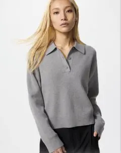 ユニクロUNIQLO スムースコットンポロセーター？