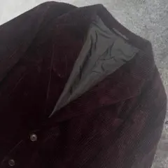 vintage ワインレッド コーデュロイジャケット テーラード 秋冬　レトロ