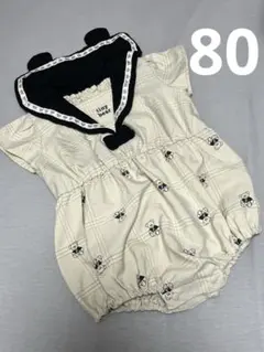 tiny bear セーラー襟ロンパース 80cm アプレレクール