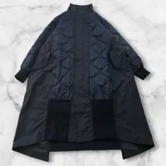 etsinta エシンタ 切替マキシミリタリーコート キルティングコート