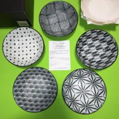 komon スモールボウル 5枚セット 美濃焼 小鉢 和食器 미사용