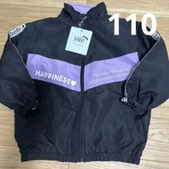 【新品✨】ジャージ　ジャケット　黒　ブルゾン　ジャンバー　女の子　110cm