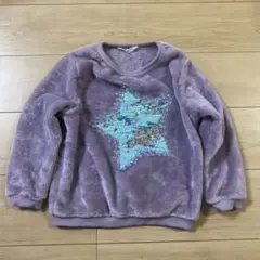 パープル 星型トレーナー 120