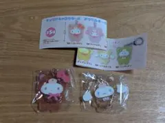 サンリオキャラクターズ　アクリルキーホルダー　キティ　シナモロール　セット