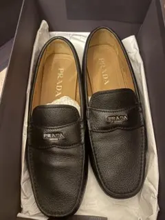 PRADA ブラックローファー 7.5