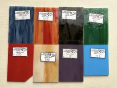 Kokomo Opalescent Glass ガラス材料 8色セット