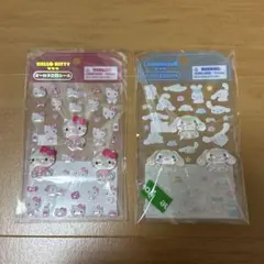 【正規品・ゆめタウン】オーロラ立体シール キティ シナモロール シナモンのサムネイル