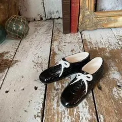 ヴィンテージ　陶器　靴　シューズ　小物入れ　2点セット　置物　飾り　花器　花瓶