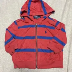Polo Ralph Lauren 赤青ストライプパーカー 80