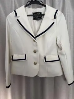 ホワイトスーツジャケット ピンクラテ