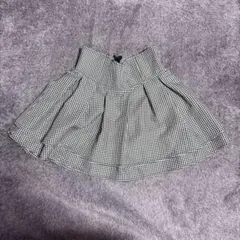 ミシェルマカロン ギンガムチェック美脚スカート 千鳥柄(インナーパンツ付き) S
