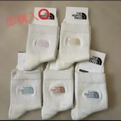 THE NORTH FACE ホワイトソックス 5足セット