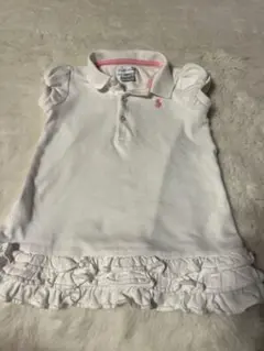 Ralph Lauren ホワイトフリルポロドレス　24m 90