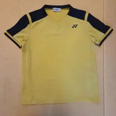 YONEX バドミントンシャツ Y142 イエロー/ネイビー