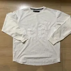 DCBA ホワイト ポケットTシャツ　長袖　サノバチーズ