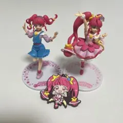 星奈ひかる キュアスター　キーホルダー、フィギュア3点セット