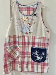 アナ雪 エルサ エプロン ピンク