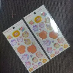 ちいかわ シーサーのおみやげやさん クリアなぷっくりシール　ハイビスカスなみんな