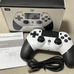 T48 ワイヤレスコントローラー PS4/PC ホワイト