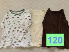 長袖肌着　３枚セット　120 トップバリュ　楽天