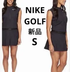 【新品】NIKE GOLFウーブン ゴルフ ロンパース ブラック オールインワン