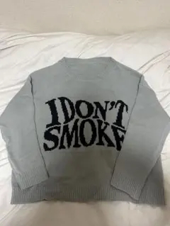 ニットセーター グレー